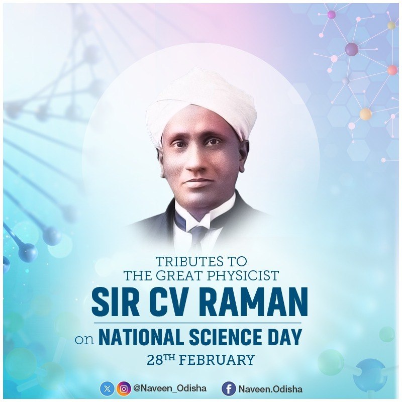 Humble tributes to eminent scientist and Nobel Laureate #CVRaman on #NationalScienceDay, celebrated to commemorate the discovery of the Raman Effect. His invaluable contributions in the field of scientific research, education and his efforts towards fostering scientific…