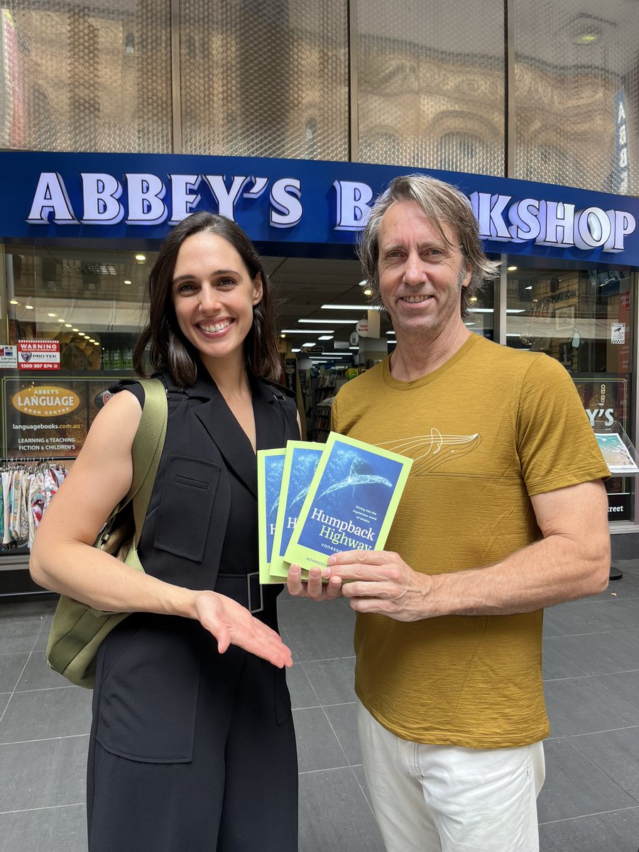 Dr. Vanessa Pirotta (@vanessapirotta) on Twitter photo Excited to visit some of Sydney’s most iconic bookstores today with an advanced copy of Humpback Highway! Pre order here: unsw.press/books/humpback…
@newsouthpub <a href="/Macquarie_Uni/">Macquarie University</a>
<a href="/abbeysbookshop/">Abbey's Bookshop</a> <a href="/KinokuniyaAust/">Kinokuniya Sydney</a> <a href="/Dymocksbooks/">@dymocksbooks</a> #humpbackhighway Excited to visit some of Sydney’s most iconic bookstores today with an advanced copy of Humpback Highway! Pre order here: unsw.press/books/humpback…
@newsouthpub <a href="/Macquarie_Uni/">Macquarie University</a>
<a href="/abbeysbookshop/">Abbey's Bookshop</a> <a href="/KinokuniyaAust/">Kinokuniya Sydney</a> <a href="/Dymocksbooks/">@dymocksbooks</a> #humpbackhighway