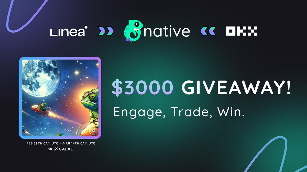native_fi's tweet photo. To celebrate the integration with @okxweb3  and @LineaBuild on NativeX, we’re giving away $3000 USDC!

Finish the following journey to be one of the 100 winners: https://t.co/FfheZJmefK

The journey runs from Feb 29th - Mar 14th https://t.co/xONlNBWmBI