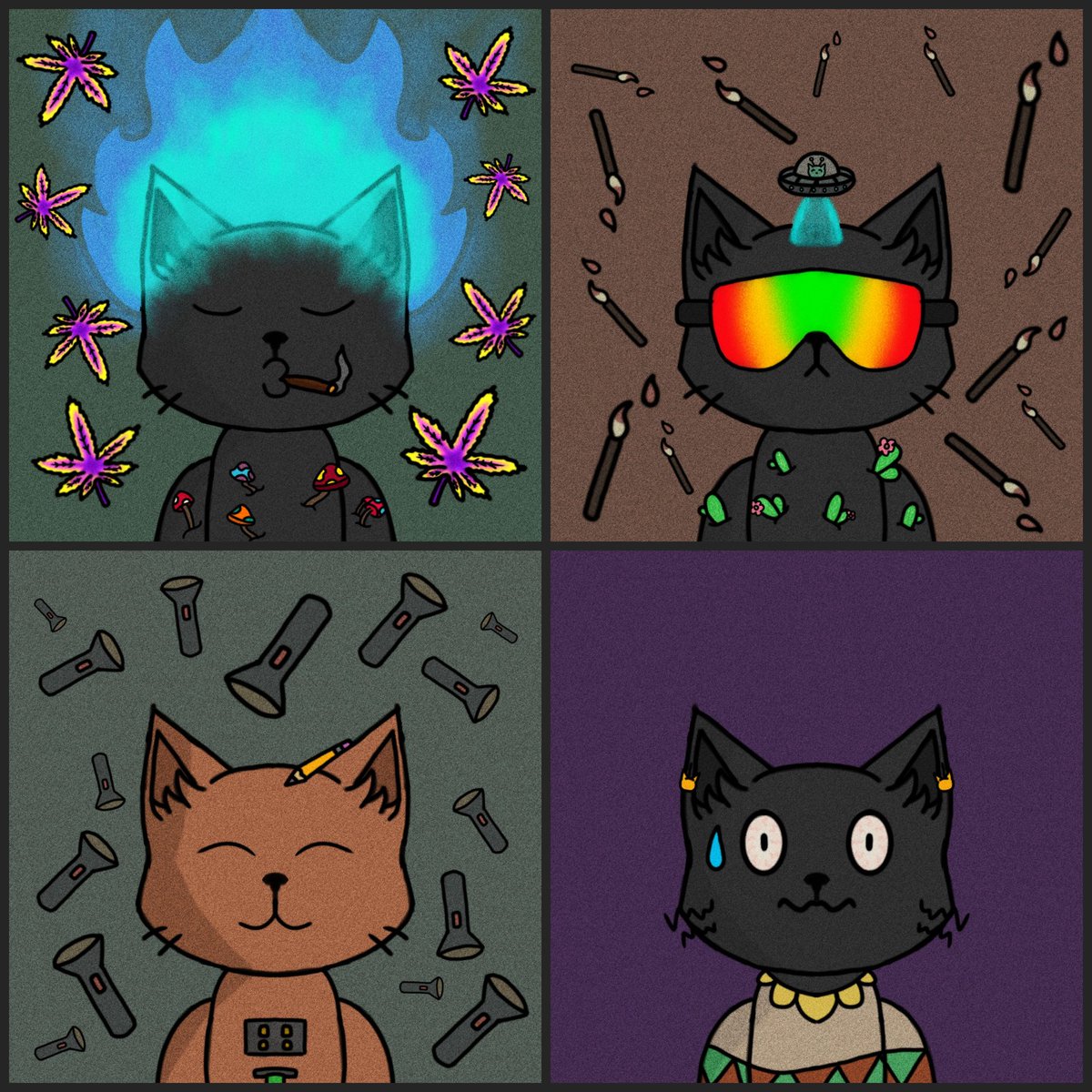 GN FIENDZ! ⭐️🤍

Once again, I've finished up a few more <a href="/FelineFiendz/">Fiendz</a>! Im quite busy at the moment, so posts for them are quite slow, but I hope you love them! 💯🫶

<a href="/DreadlocLion/">PackBooster</a> 
<a href="/SophiaPlx/">Sophia</a> 
<a href="/ipaint26/">ORIGIN🅰️L _Crypto_Milli 💎</a> 
<a href="/dlined/">dr~blor 🦠</a> 

#Fiendz #digitalart