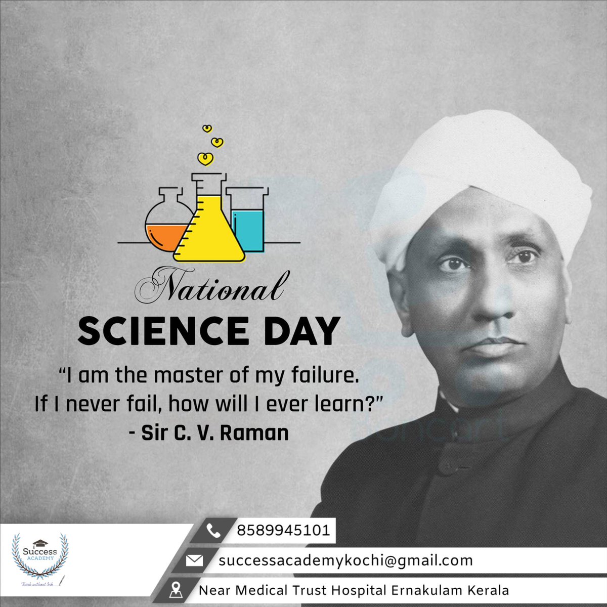 #NationalScienceDay #ScienceDay #CVRaman #RamanEffect #ScienceCelebration
#InnovationDay #ScientificDiscovery #ScienceInIndia #ScienceAndSociety #TechInnovation #DiscoveriesInScience #ScienceEducation #ScientificAdvancement #SSCCoaching #BankCoaching #SuccessAcademyKochi