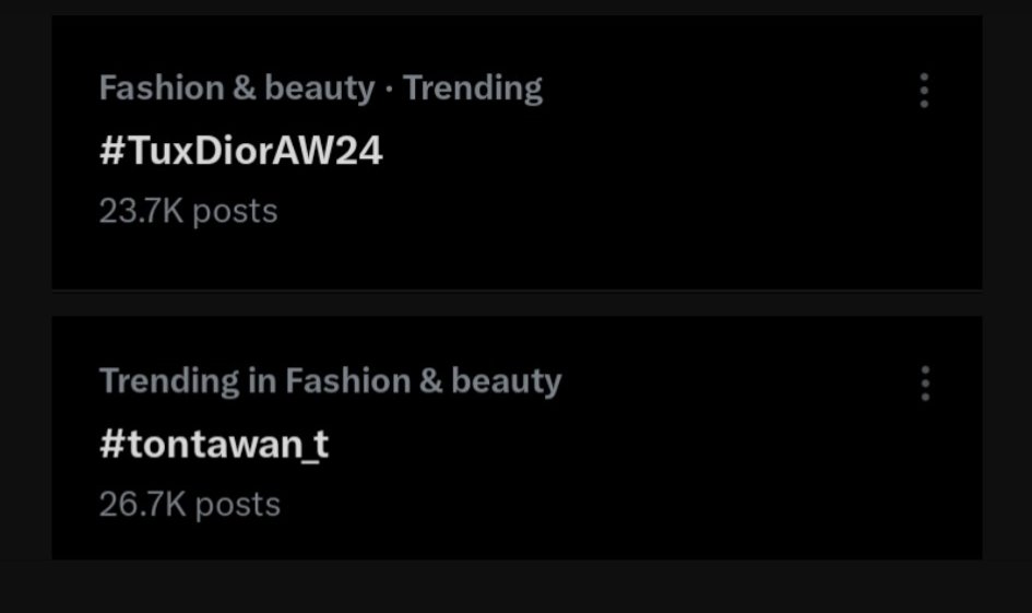 Good work intuyous 👏🏻💞

TU x Dior 
#DiorAW24 #TUxDiorAW24
#tontawan_t