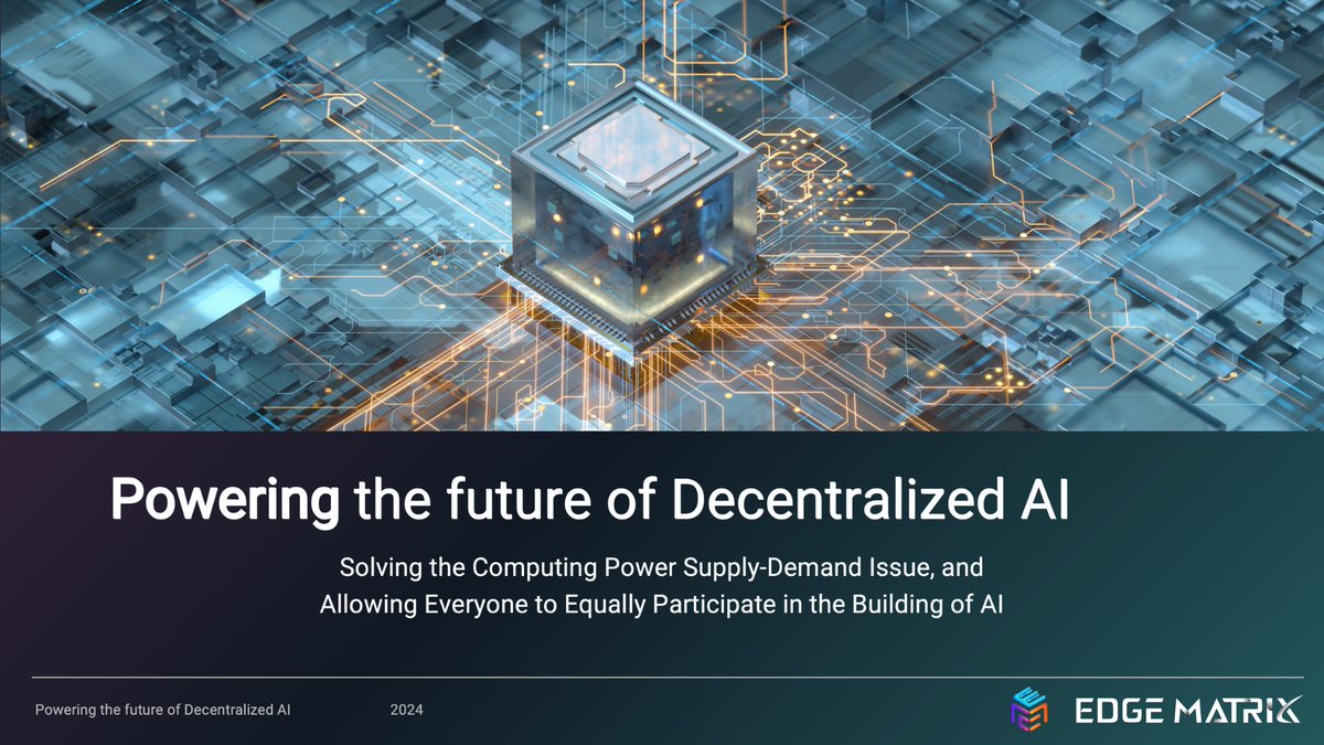 Powering the Future of Decentralized AI EMC stands at the forefront of the #DeAI movement, championing equitable access to the evolving AI sphere. Our efforts through the #DePIN initiative address the significant supply-demand disparity in computing power, transcending mere