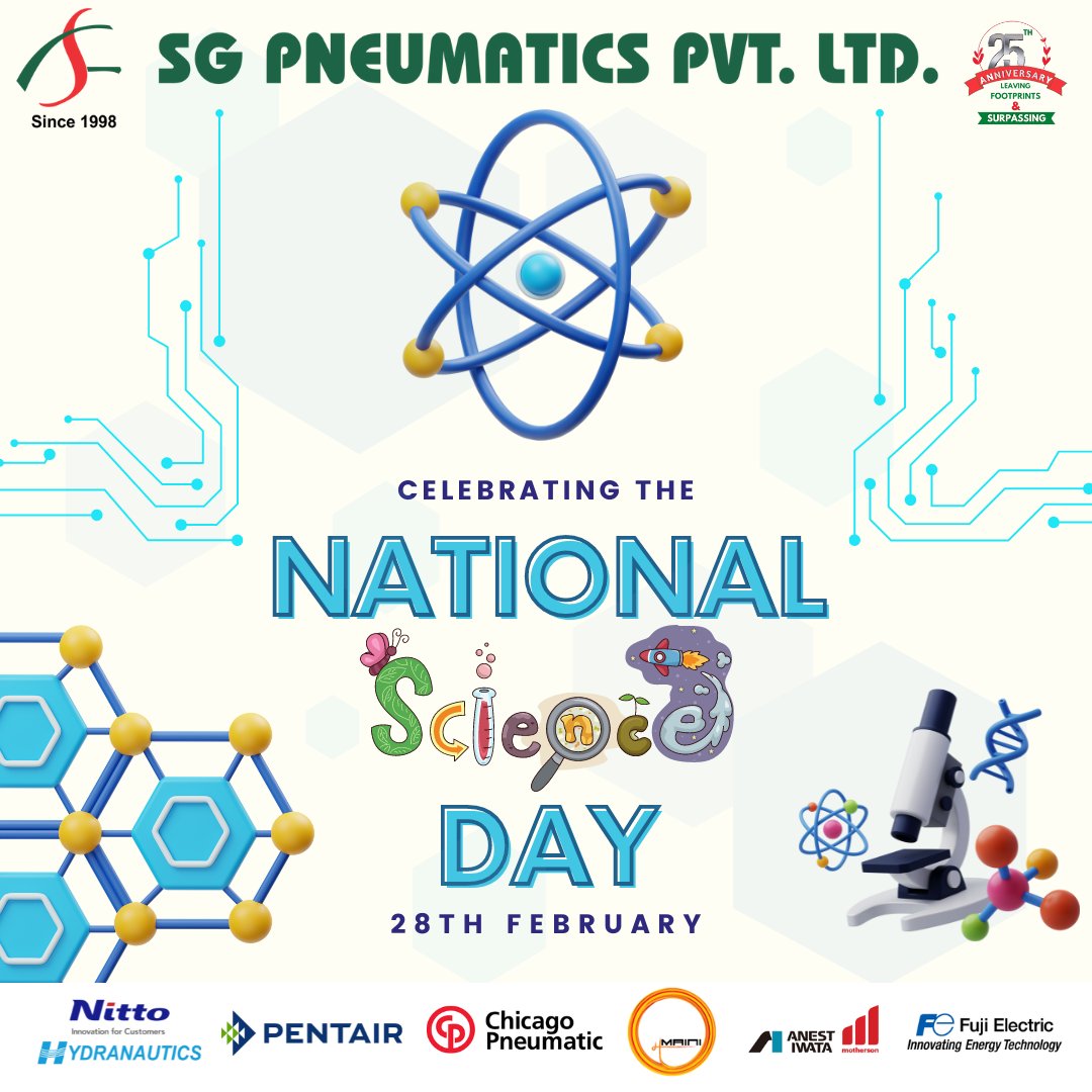 SgPneumatics's tweet image. "Empowering Minds, Transforming Futures: Celebrating National Science Day! 🌟🔬 #NationalScienceDay #ScienceForProgress #InnovationNation #STEMAdvancement #CuriosityUnleashed #ScienceIsTheFuture"
