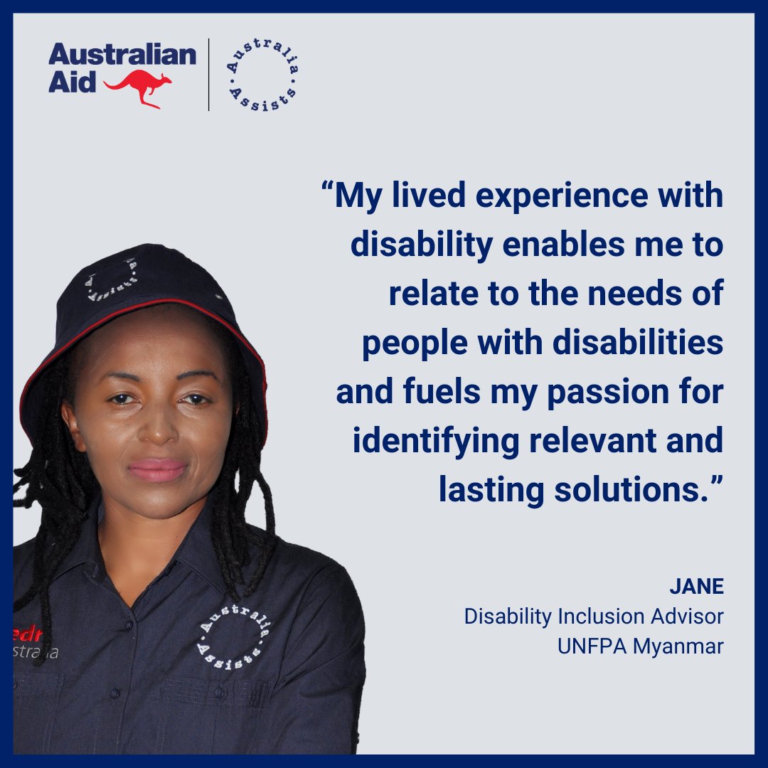 Beth Delaney (@aushumanitarian) on Twitter photo Australia’s humanitarian action always strives to be inclusive.
We place persons with disabilities at the centre of any response.
Read more about our <a href="/AustAssists/">Australia Assists</a> deployees:
redr.org.au/australia-assi…
& the Australia Assists Disability Action Plan:
redr.org.au/media/y4jlt3bi… Australia’s humanitarian action always strives to be inclusive.
We place persons with disabilities at the centre of any response.
Read more about our <a href="/AustAssists/">Australia Assists</a> deployees:
redr.org.au/australia-assi…
& the Australia Assists Disability Action Plan:
redr.org.au/media/y4jlt3bi…