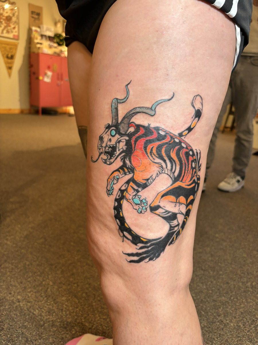 FirestarterInk's tweet image. Instagram botched the color on these so I’m posting unedited ones here!
Lines done previously.