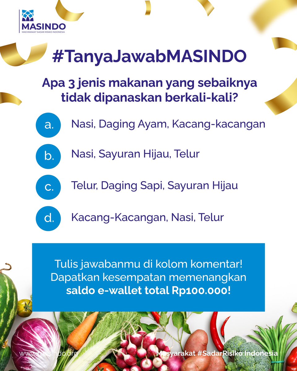 Masindo_Org's tweet photo. Yuk uji pengetahuanmu dengan ikut #TanyaJawabMASINDO!
2 orang yang beruntung dan menjawab dengan benar akan berkesempatan mendapatkan hadiah saldo e-wallet total senilai Rp100.000! https://t.co/t7vIxWSETv