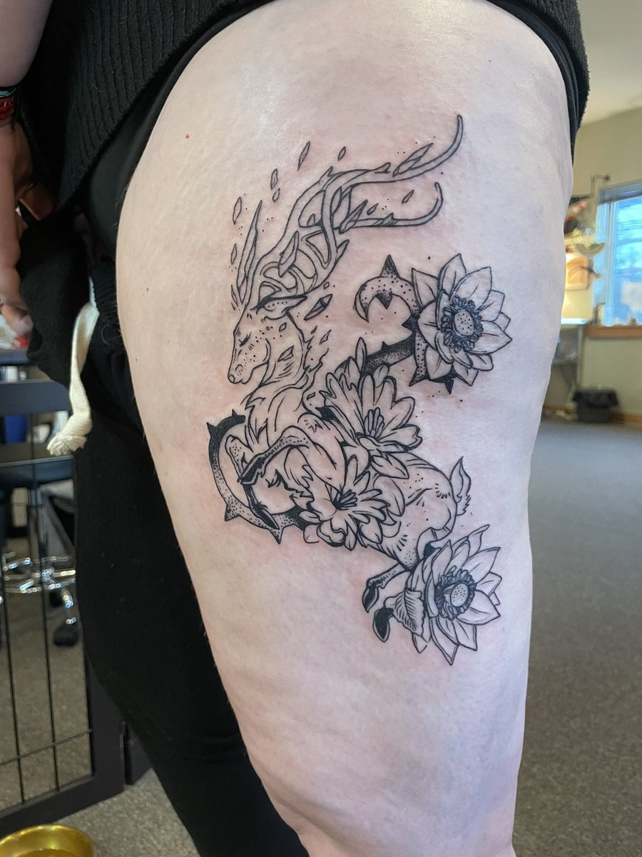 FirestarterInk's tweet image. Lines went down for Amie on this Halla-inspired pieces in early January, and we wrapped color last week!