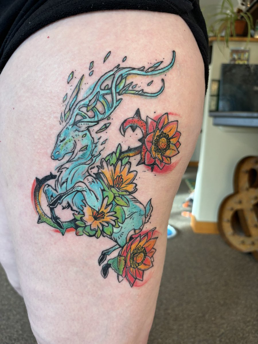 FirestarterInk's tweet image. Lines went down for Amie on this Halla-inspired pieces in early January, and we wrapped color last week!