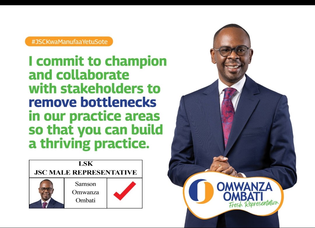 Let's vote @omwanza for the #JSC #MaleRepresentative seat, the man is a #visionary leader who will lead and bring +ve changes. @oc_advocates @Abayo_Advocates @MuslimAdvocates @kibeTweets 
#KPLC 
#adultingshowmax 
#DiorAW24 
#MainaAndKingangi 
@Classic105Kenya 
@NationFmKE