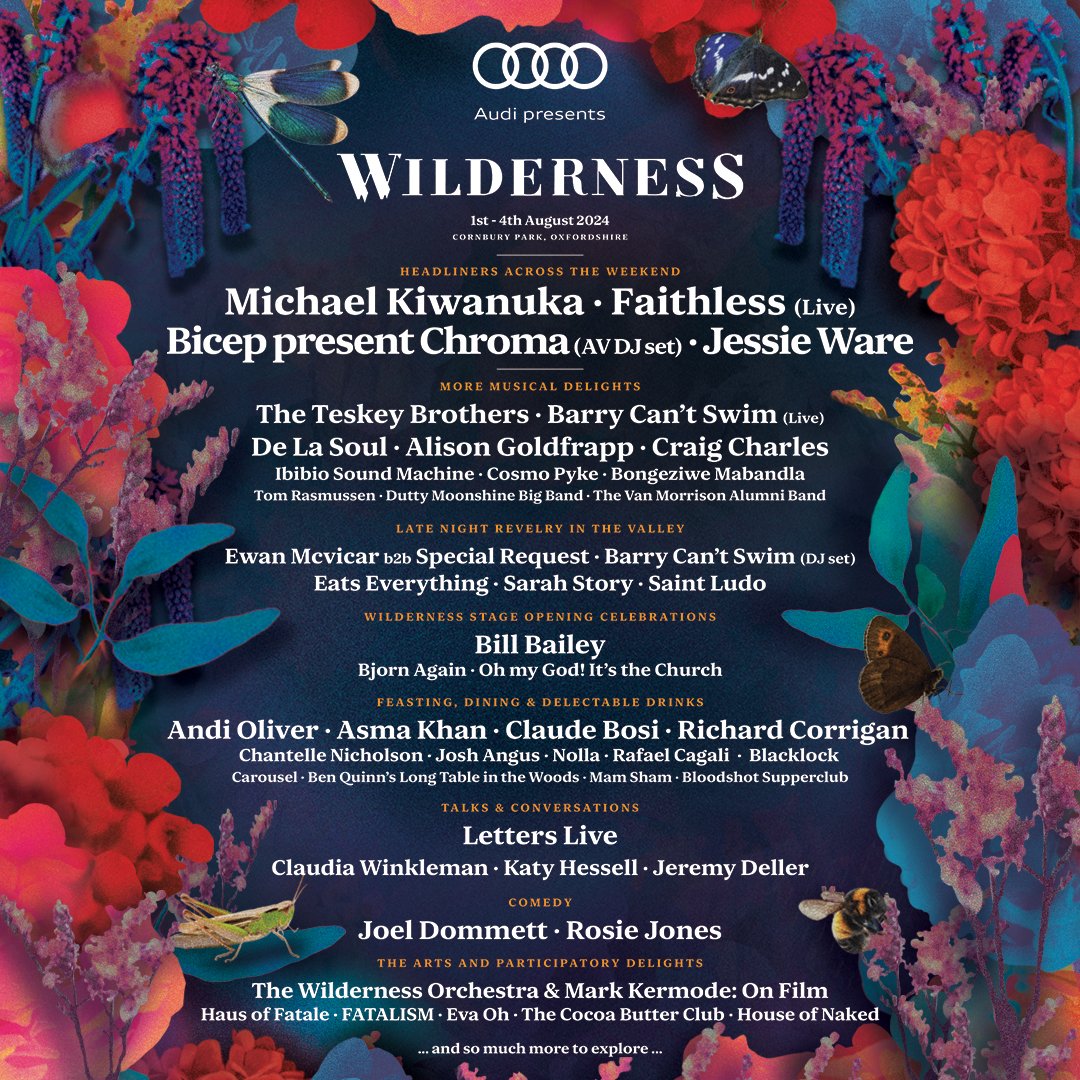 teskeybrothers's tweet photo. See you out in the Wilderness, Oxfordshire!
August 1st - 4th, 2024.
Tickets on sale now.
https://t.co/1HDPjyY0iI https://t.co/Sk8ncXYrh2