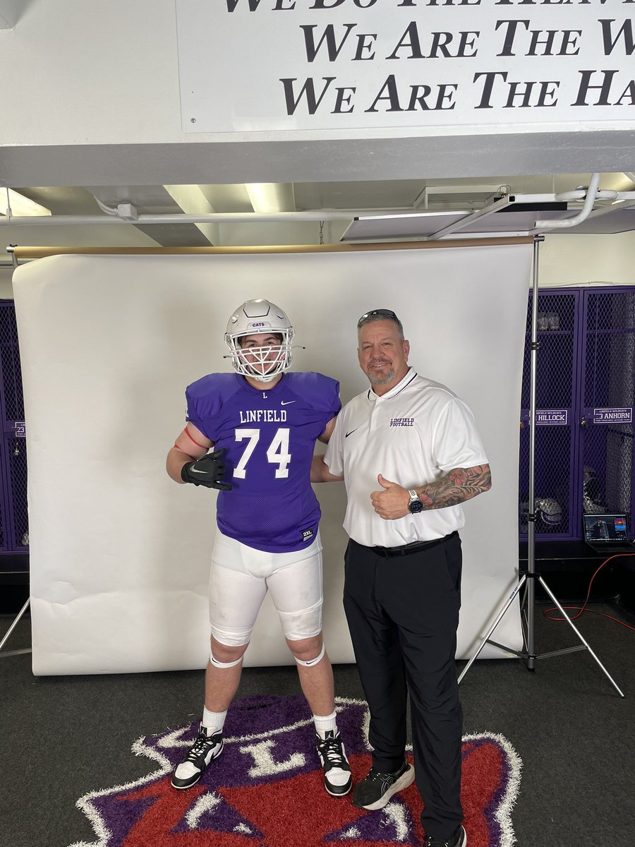 Thank you again to @LinfieldFB for my OV this last weekend. I had a great time and appreciate the hospitality.