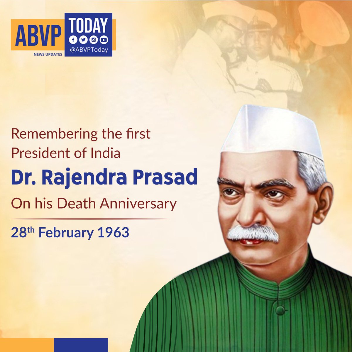 भारत के प्रथम राष्ट्रपति, भारत रत्न डॉ. राजेन्द्र प्रसाद जी की पुण्यतिथि पर उन्हें मेरी भावभीनी श्रद्धांजलि।

#RajendraPrasad