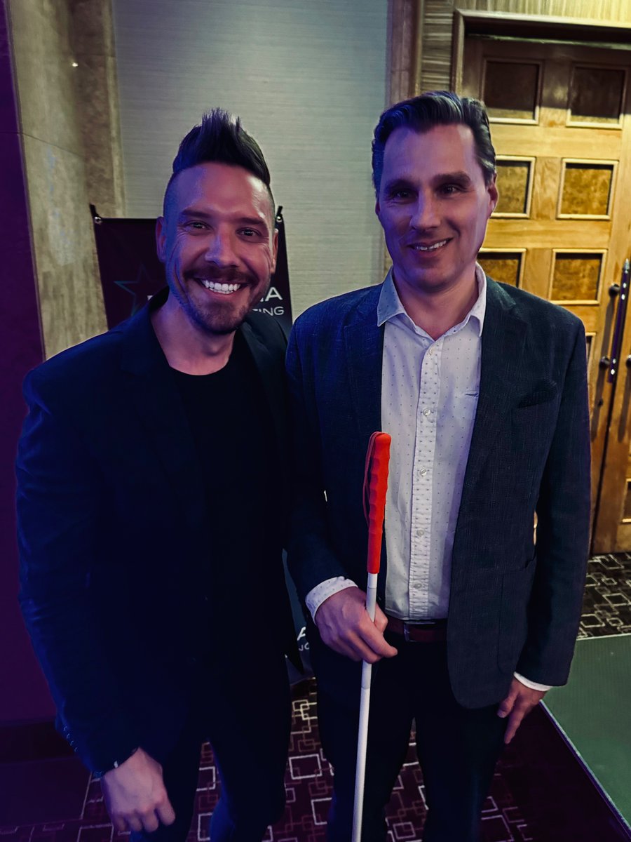 Suddenly nothing is the way that it was.

It was so dark. I couldn’t see anything. Nobody could.

Primedia invited us to a “Dinner with a Difference” last night. We had no idea at the time what we were in for, but boy, was it different, eye-opening, and so incredibly meaningful.