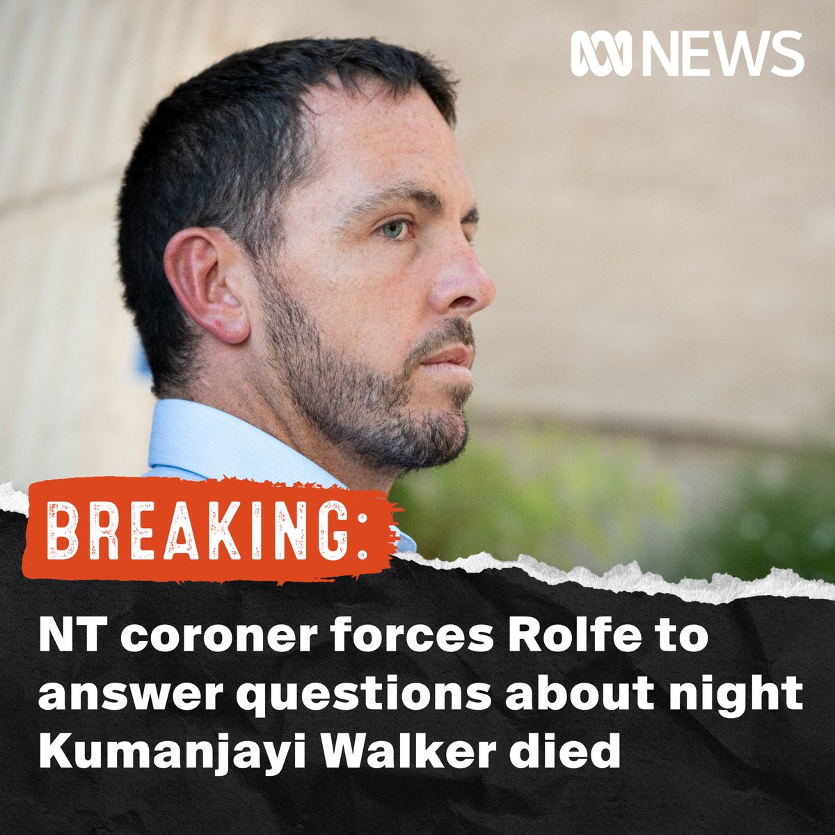 NT coroner forces Rolfe to answer questions about night Kumanjayi Walker died. Read the full article here: abc.net.au/news/2024-02-2…