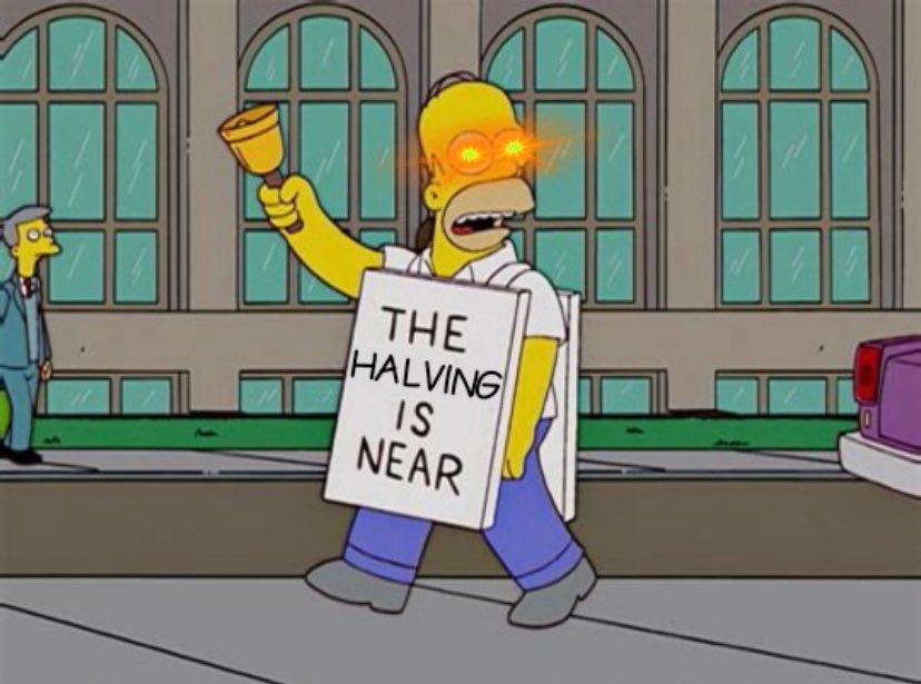 54 days until the #Bitcoin halving.