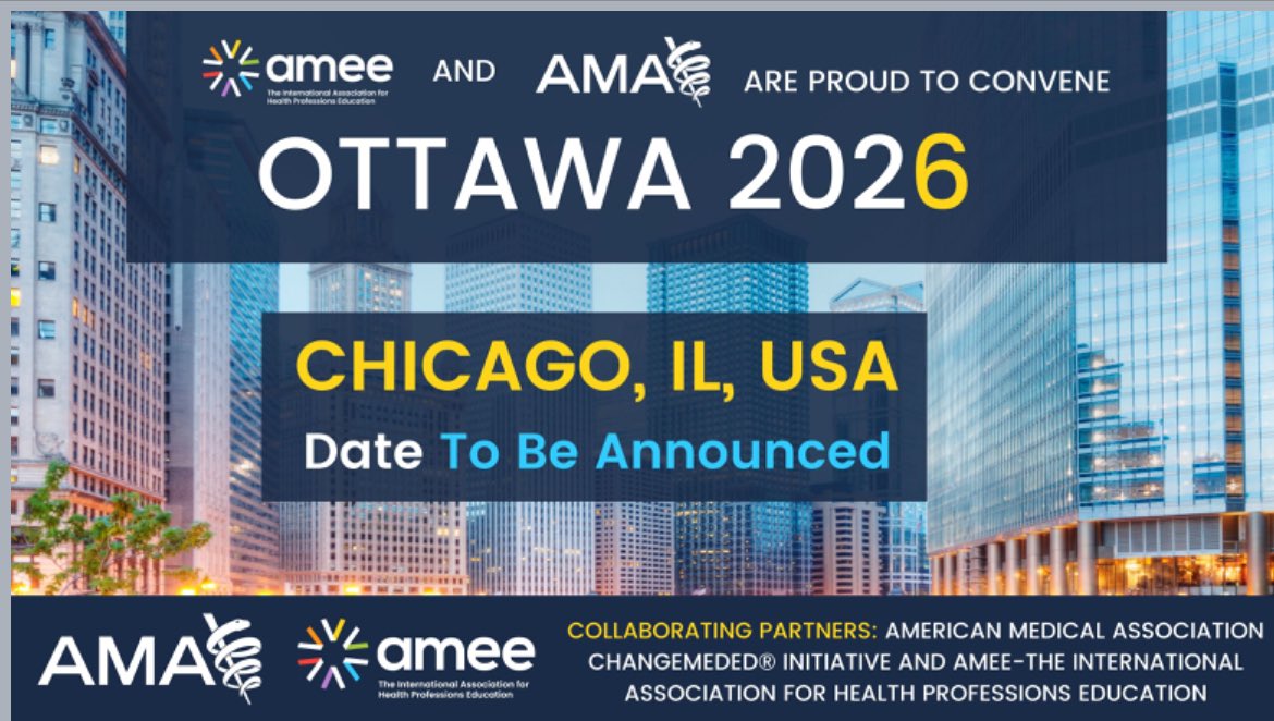 So great connecting with old & new friends in Melbourne for #ottawa2024 💛 Can’t wait to welcome all of you to CHICAGO in 2026, on behalf of @AmerMedicalAssn & #ChangeMedEd, with our friends @AMEE_community 💫