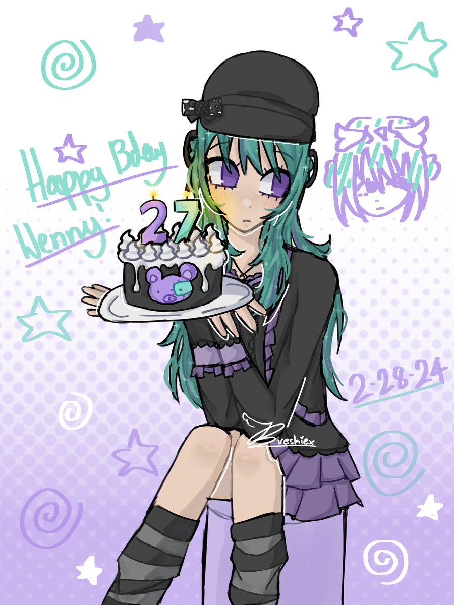 HAPPY BIRTHDAY LUNARR (*･ω･ﾉﾉﾞ☆ﾟﾟ @KREWxKF @Lunar3clispe #Lunar #Krew #LunarKrew #Happybday #kftwt #art #kfart