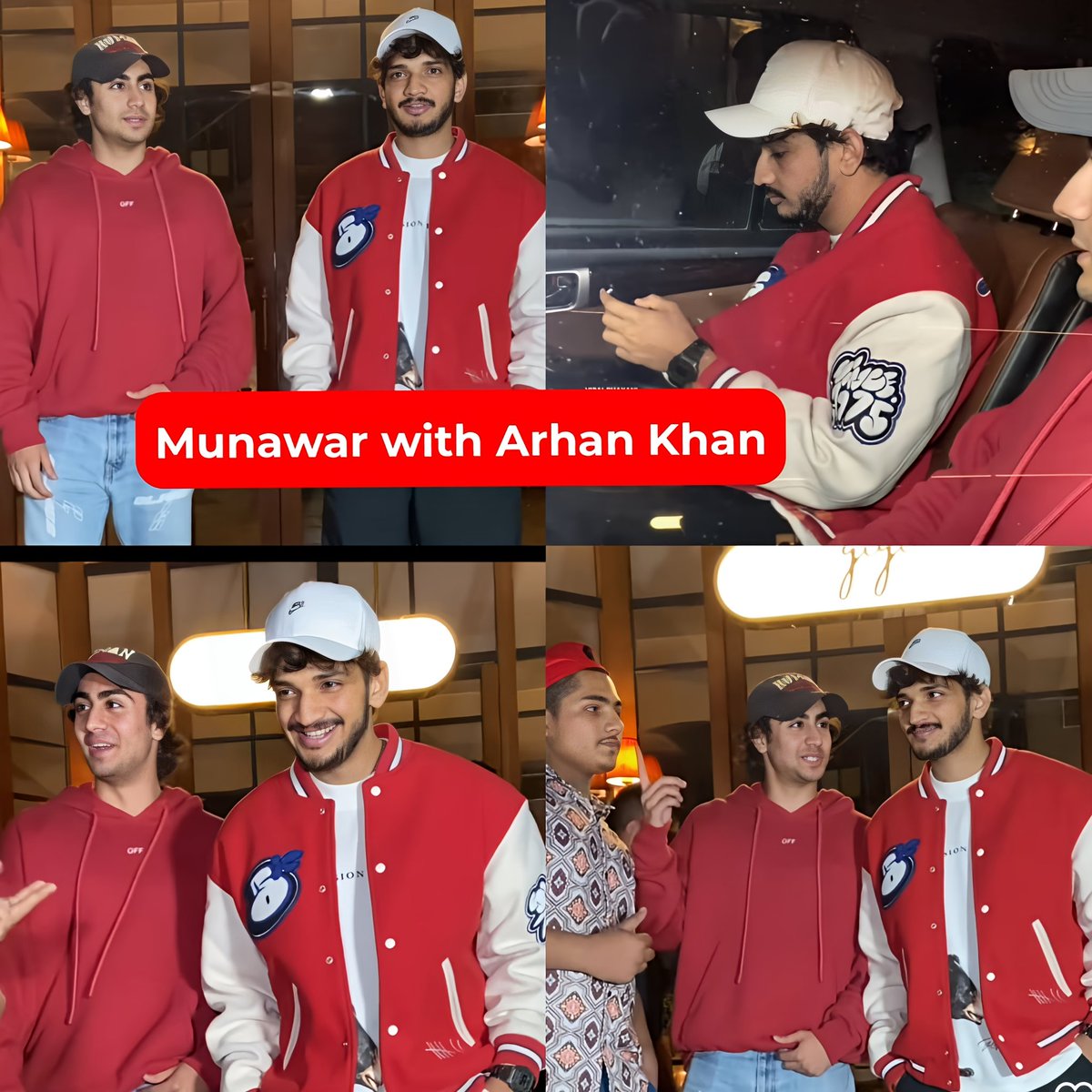 #MunawarFaruqui with #ArhaanKhan at restaurant