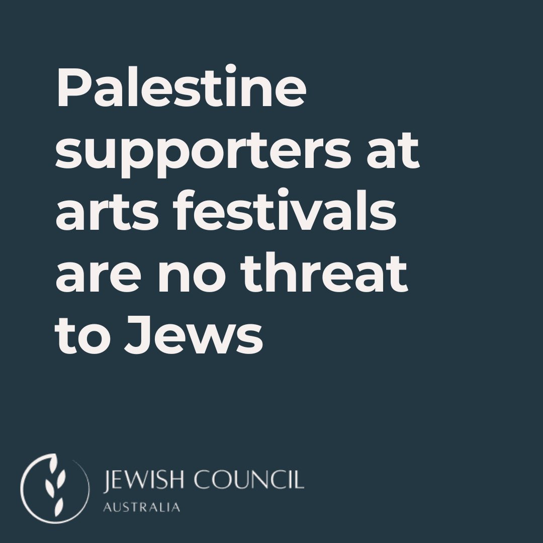 jewishcouncilAU's tweet image. The Jewish Council of Australia rejects the position that writers and artists who support freedom and justice for Palestinians make Jewish people unsafe. These claims rely on a false and deceitful conflation between Jewishness and the State of Israel.

jewishcouncil.com.au/media/palestin…