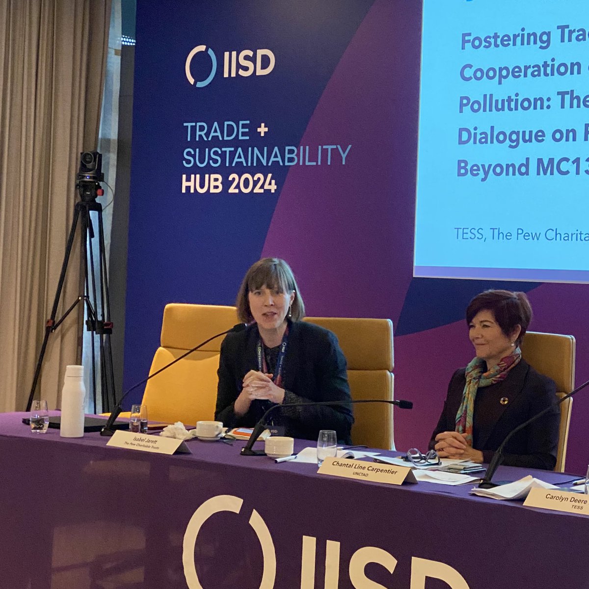 ‘Pew’s #BPW report shows we can reduce flow of plastic to the ocean by 80% by 2040 but only through a systems change. Int’l trade and governments play an important role in this,’—<a href="/pewenvironment/">Pew Environment</a>’s <a href="/isabeljarrett/">Isabel Jarrett</a> outlines how <a href="/wto/">WTO</a> DPP can be more effective. 

#WTOMC13AbuDhabi