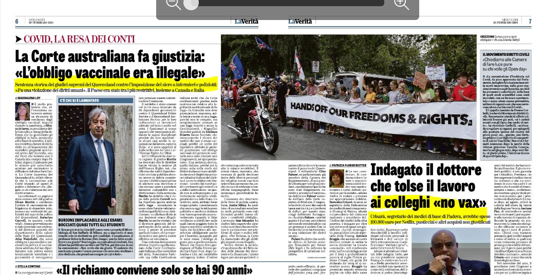 Non dimentichiamoci dei danni combinati durante la #pandemia e che contenuano a pesare sulla salute di troppe persone <a href="/LaVeritaWeb/">La Verità</a> <a href="/madforfree/">Maddalena Loy</a>