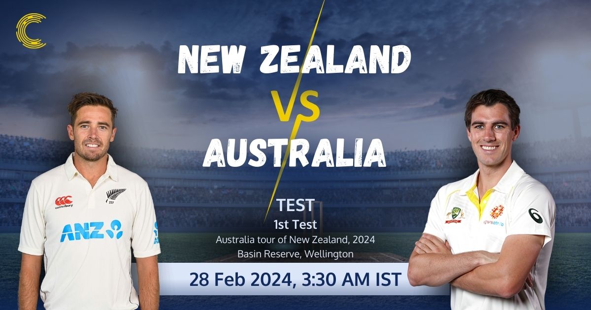 🏏 New Zealand vs Australia🌟 1st Test, Australia tour of New Zealand, 2024

⏳ Countdown: 14 Hours to an Epic Encounter!

🔍 Match Page: cricket-betting.com/match-predicti…

#NZvAUS #testcricket #TestIsBest