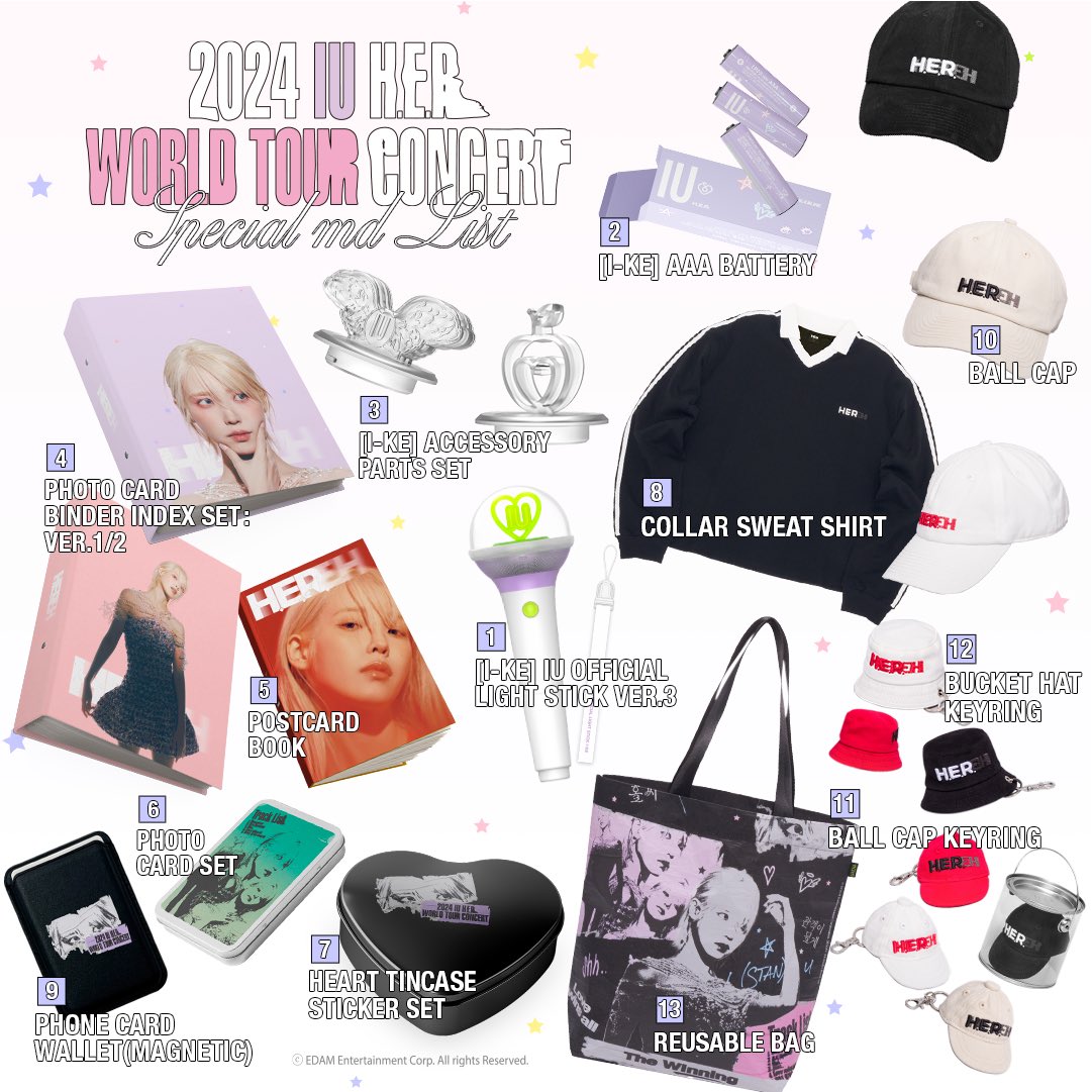 2024 IU H.E.R. WORLD TOUR CONCERT IN SEOUL Official MD 현장 판매