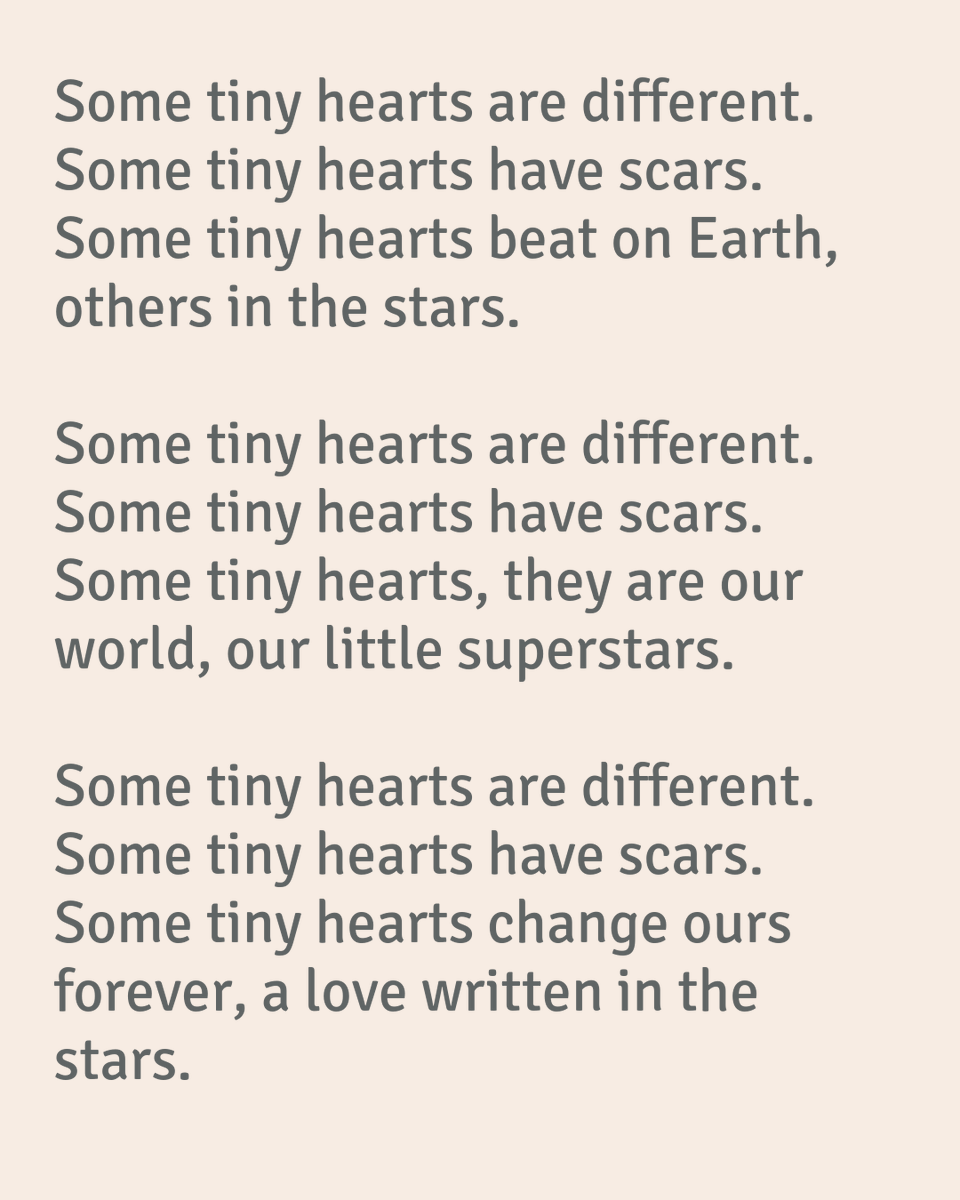 tinytickers's tweet photo. A poem for the all the incredibly special tiny hearts. 💕✨ #chd #chdawareness #tinyhearts https://t.co/5IRuEm13Lr