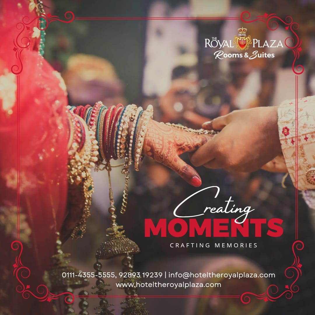 Capture timeless love, craft lasting memories: Celebrate your wedding at The Royal Plaza📷

To Know more, please call: +91 9910170097, +91 11 43555555
.
.
.
.
#hotelrooms #besthotel #WeddingWonders #TimelessLove #Rooms #StartYourJourney #RelaxationAwaits #ModernComfort