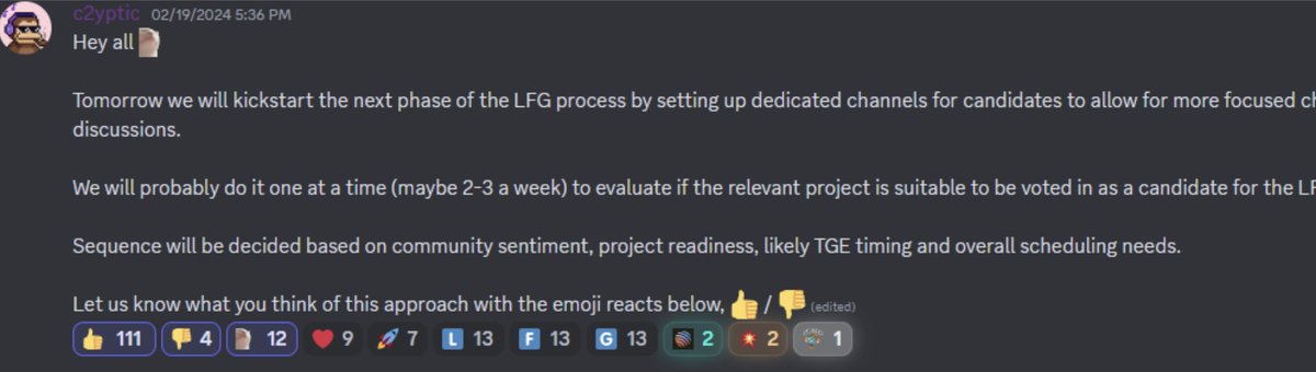 weremeow's tweet image. LFG Launchpad Voting Will Start Next Week! 

Besides the airdrop and launchpool mechanisms, LFG is also pioneering a launchpad process where the community takes a leading role in discussing, vetting, voting and performing post-launch analysis together. 

Since applications begun…