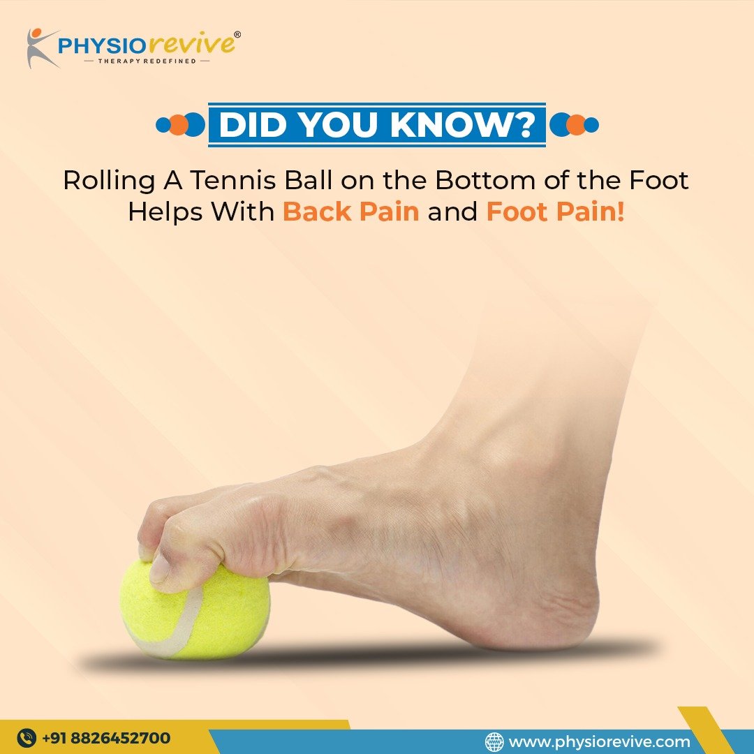 Discover a Simple Solution: Rolling a Tennis Ball on Your Foot Relieves Back and Foot Pain!
.
To book an appointment call us at 📷 8826452700
Or visit us at: physiorevive.com
.
.
#physio #tennis #backpain #footpain #tennisball #physiolife #physiotherapyclinic