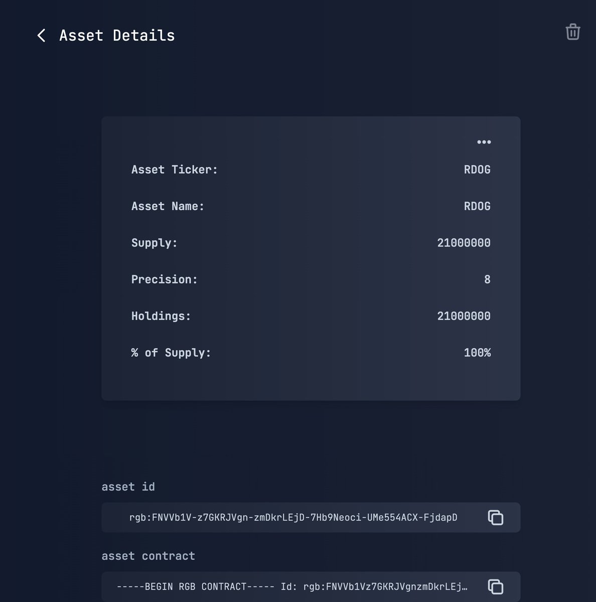 palettergb's tweet image. 💰$RDOG is listed on @BitMask_App 🚀
📊Marketplace is coming soon⚡️
📈Palette will support Bitmask wallet👝
#Bitcoin #RGBProtocol