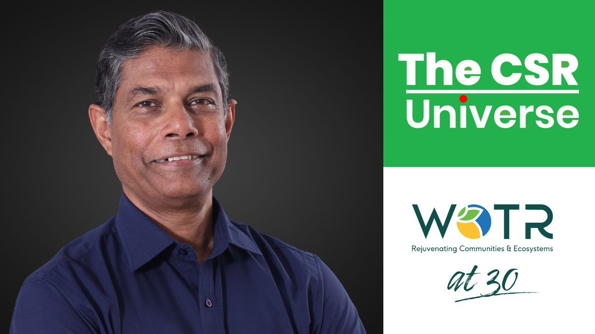 WOTRIndia's tweet image. &quot;If you want to reduce rural poverty significantly, you need to address the issue of water.&quot; - Crispino Lobo, in conversation with TheCSRUniverse. 🌿🌍

Watch the full interview here: shorturl.at/egnzH

#WOTR4Development #WOTRat30