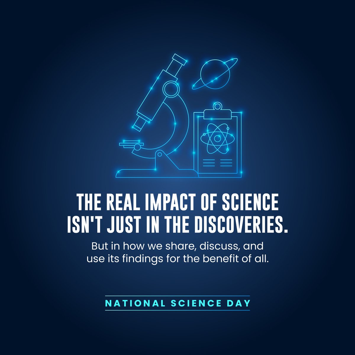 As we celebrate #NationalScienceDay2024, let's not just honour the achievements and potential of science per se but commit to fostering a culture of collaboration that extends beyond labs and academic journals.