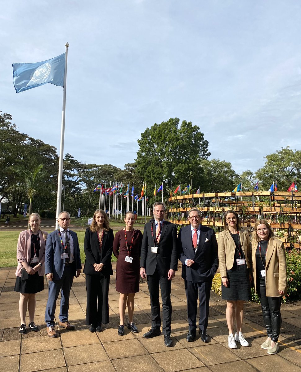 Ready, steady, go! Finnish delegation led by <a href="/kaimykkanen/">Kai Mykkänen</a>, Minister of Climate and the Environment, has arrived to #UNEA6 to discuss solutions for our common environment. 🌍

#ForPeopleForPlanet #UntilWeAct