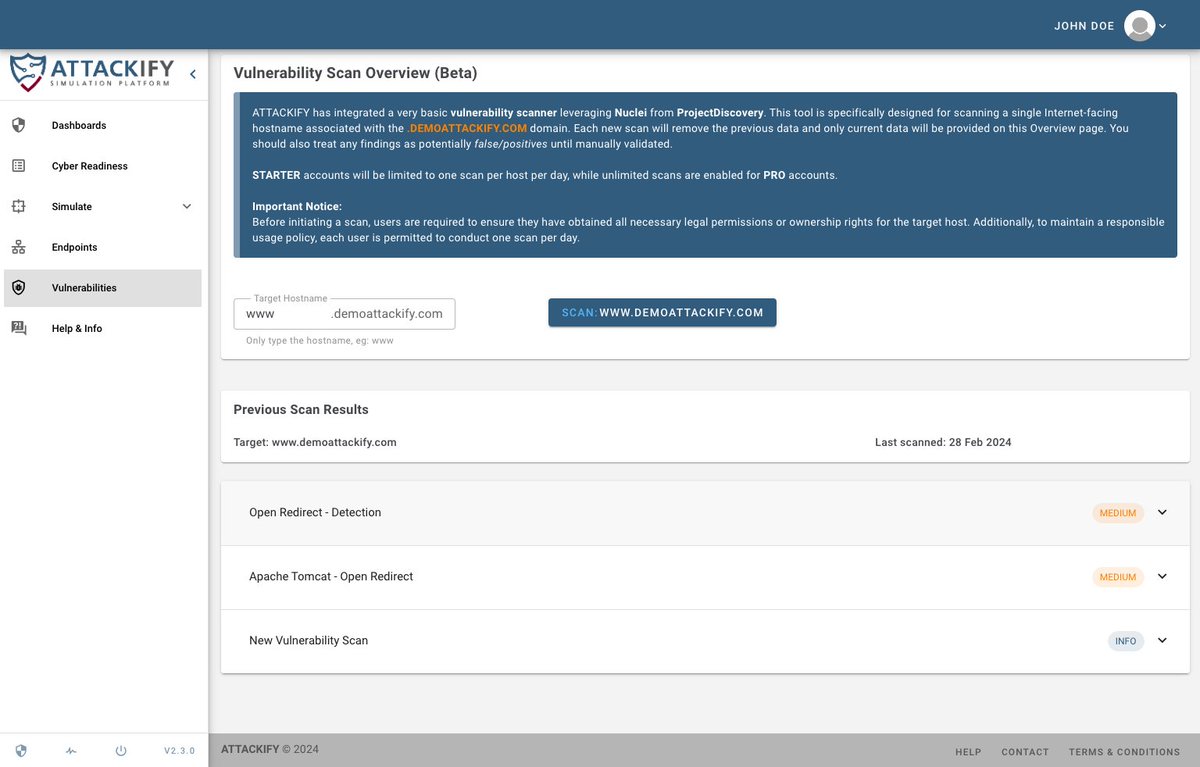 attackify (@attackify) on Twitter photo π Exciting news from ATTACKIFY!π
π We're happy to announce the integration of our Internet-facing Asset Vulnerability Scanner within #ATTACKIFY, powered by the renowned <a href="/pdnuclei/">Nuclei by ProjectDiscovery</a> from <a href="/pdiscoveryio/">ProjectDiscovery</a>. Dive deeper into cybersecurity with the ability to run vulnerability scans on π Exciting news from ATTACKIFY!π
π We're happy to announce the integration of our Internet-facing Asset Vulnerability Scanner within #ATTACKIFY, powered by the renowned <a href="/pdnuclei/">Nuclei by ProjectDiscovery</a> from <a href="/pdiscoveryio/">ProjectDiscovery</a>. Dive deeper into cybersecurity with the ability to run vulnerability scans on