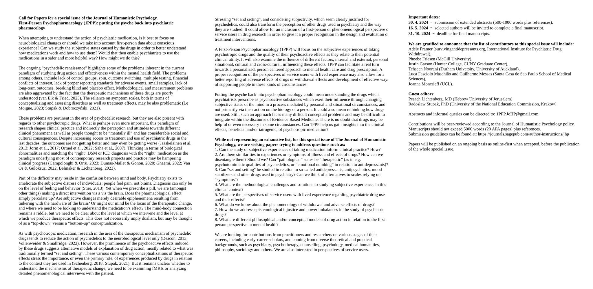 Justin Garson on X: &ldquo;Please consider this CfP for a special issue 