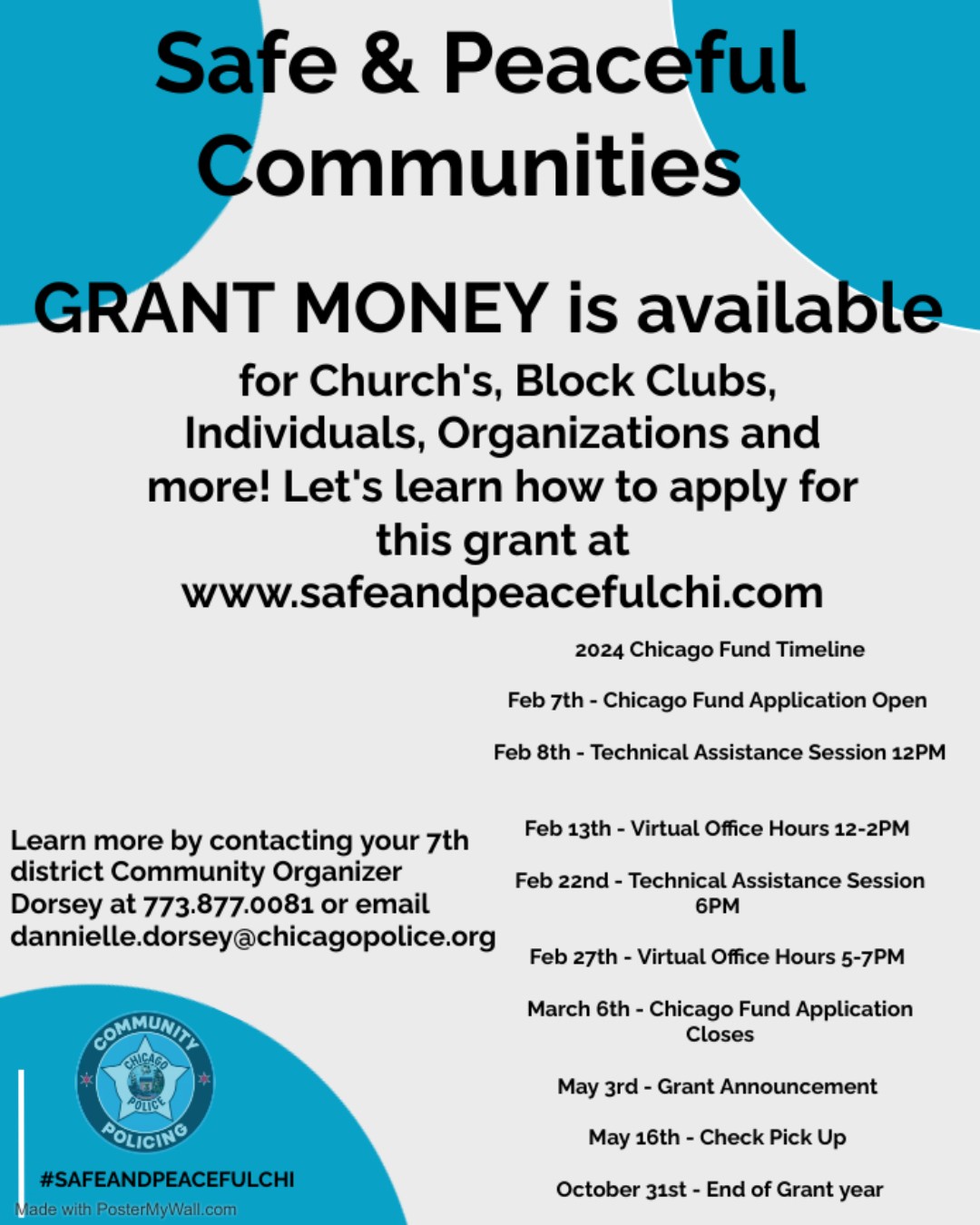 7th DISTRICT ENGLEWOOD on X: &ldquo;Exciting news! Apply for grants and 