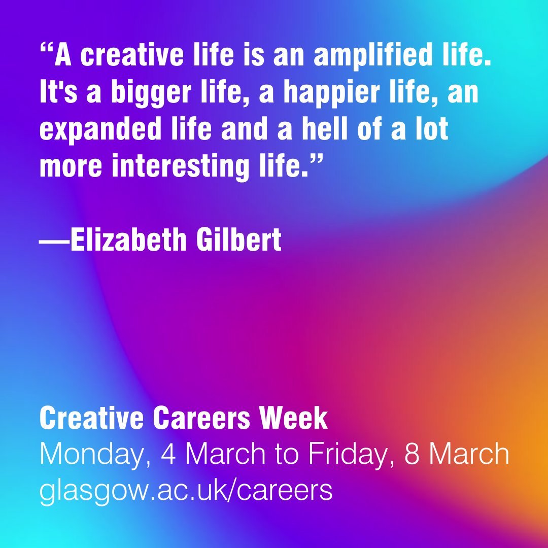 It's Creative Careers Week at @UofGCareers ✨ Our fab policy and campaigns officer @indiadivers will be speaking at the 'Museums & More' online panel discussion at 12.00pm tomorrow – University of Glasgow students can register here 👉 bit.ly/3T1HMih