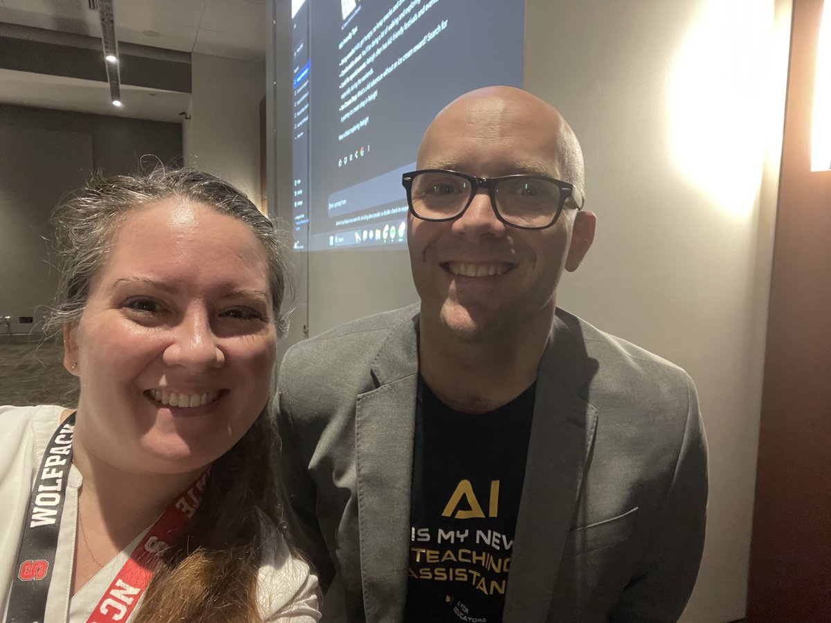 Friday Institute (@fridayinstitute) on Twitter photo When Matt Miller is excited to meet YOU! He recognized my name as one of his first followers. How sweet! Thanks, <a href="/jmattmiller/">Matt Miller ποΈ</a>. Great to finally meet in person at #NCTIES24 #PLLC When Matt Miller is excited to meet YOU! He recognized my name as one of his first followers. How sweet! Thanks, <a href="/jmattmiller/">Matt Miller ποΈ</a>. Great to finally meet in person at #NCTIES24 #PLLC