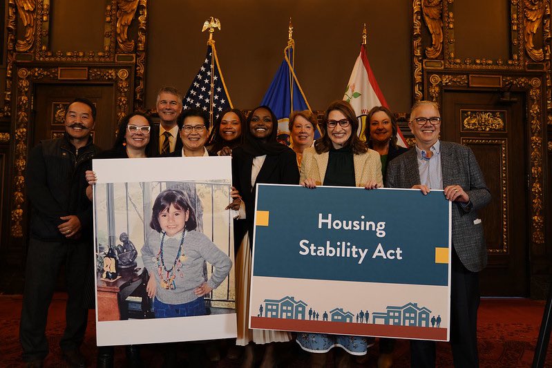 Every Minnesotan deserves stable housing. That’s why @LtGovFlanagan, @KaohlyVangHer and I are working hard to end discrimination against those who use public assistance to pay for rent. This is a racial and disability justice issue. It’s time to pass the Housing Stability Act.