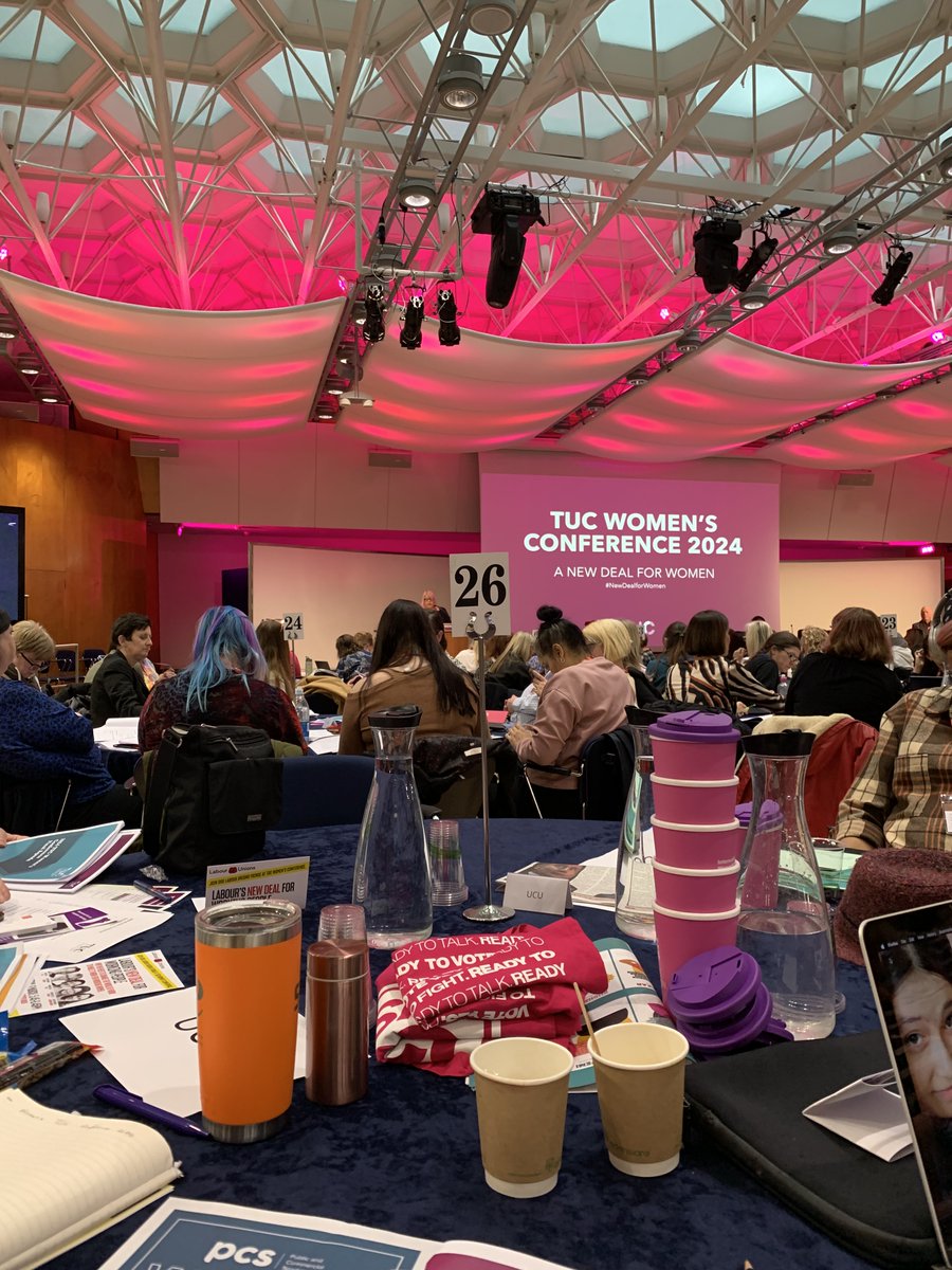 TUC women’s conference 2024 is underway and the UCU delegates are getting ready to make their contributions. #TUCWomensConference #NewDealForWomen