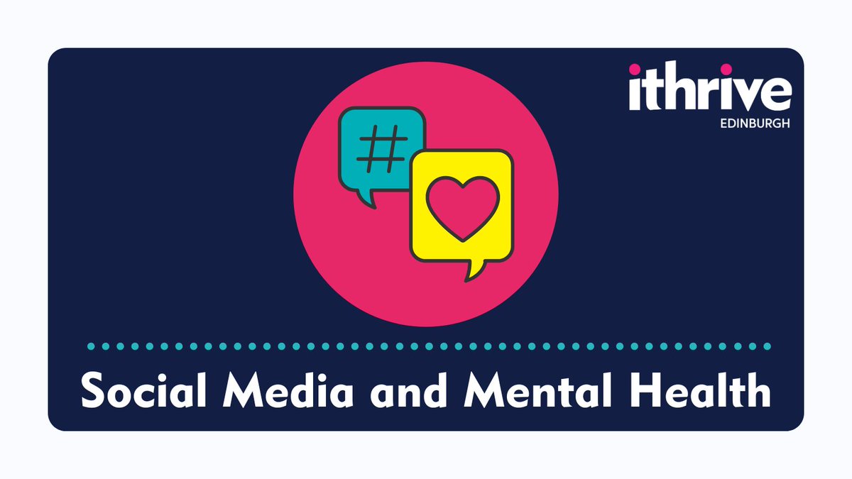 Social media can have a positive impact on our life, but it can also negatively affect our self-esteem and sense of safety. To make your time online happier, check our resources for protecting your mental health on social media: ithriveedinburgh.org.uk/self-help/self…