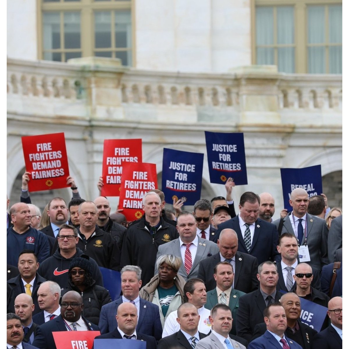 Executive Board members representing L760 and the @upffa at the @IAFFofficial Alfred K. Whitehead legislative conference over the last few days. Members lobbied with the #Connecticut delegation and rallied on the Capitol Hill for important firefighter issues nationwide.