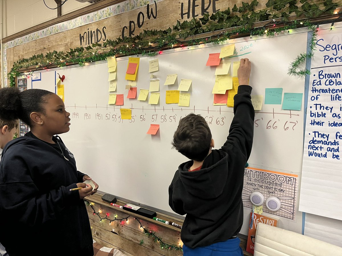 Can you create an accurate timeline of all the civil rights movement events? These kids did! <a href="/OakPark97/">Oak Park District 97</a> <a href="/UpAtLincolnOP/">Lincoln Elementary D97</a>