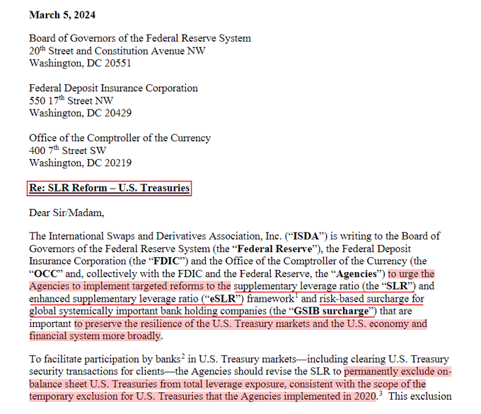 Bancos en EEUU "amenazando" al Tesoro!

No iremos a las emisiones si no nos respalda. Curioso justo a 6 días de que finalice el BTFP..

Recuerden que sin la FED comprando y acreedores como Japón, China o Arabia... el sector financiero doméstico es CLAVE

Y Yellen necesita money!!