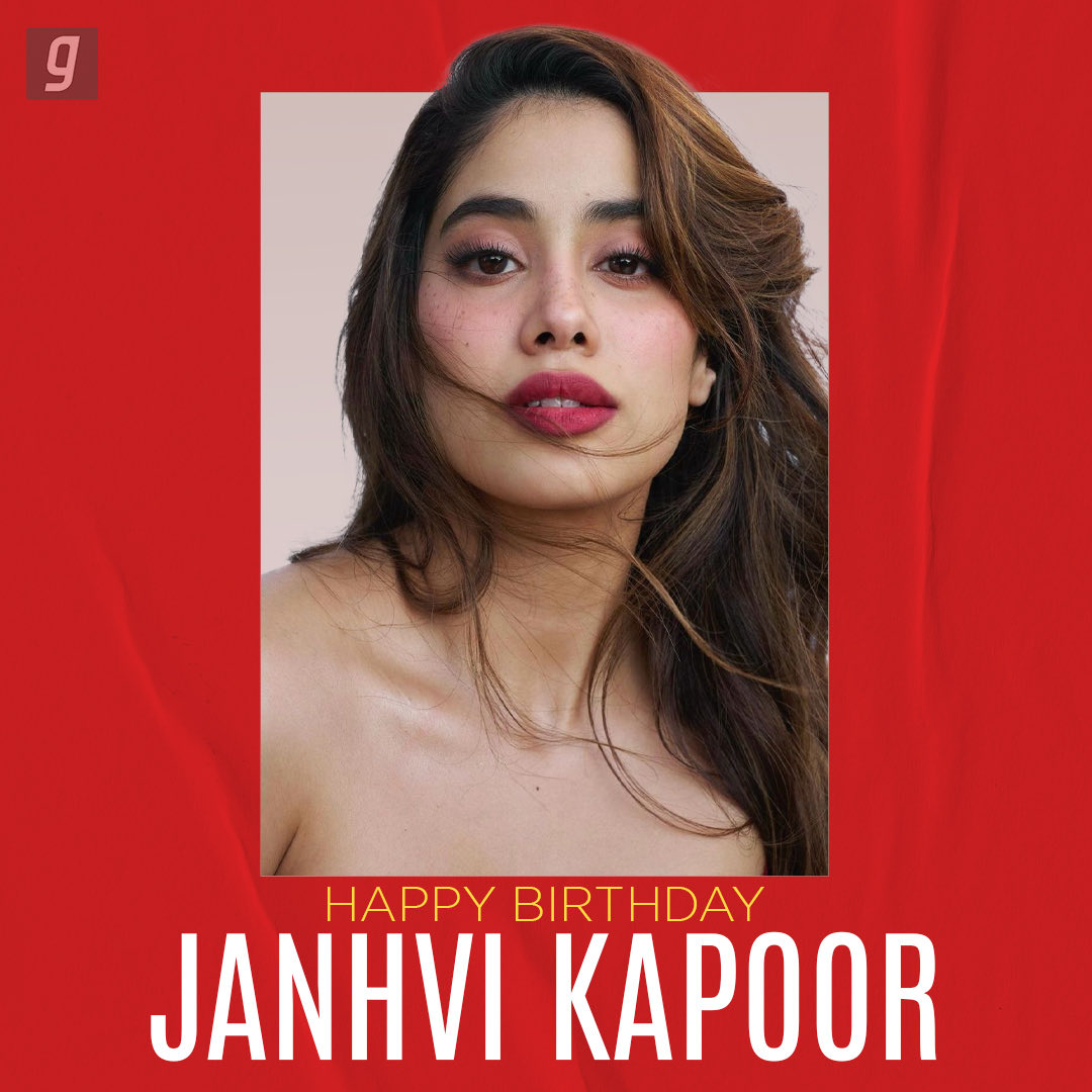 Wishing gorgeous Diva Janhvi Kapoor a very Happy Birthday. ❤️💕 Listen to her Birthday Special playlist here! gaana.com/playlist/gaana… Wishes = ❤️ #JanhviKapoor #BirthdayCelebration #Gaana