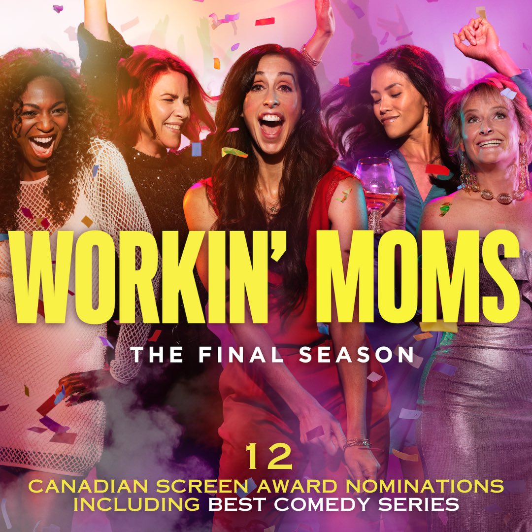 Thank you so much to the <a href="/TheCdnAcademy/">The Canadian Academy</a> for our 12!!!! #CdnScreenAwards nominations for the final season of #WorkinMoms. Thank you to everyone who voted, &amp; congratulations to our cast, crew &amp; fellow nominees. We are so proud &amp; so thrilled to celebrate our show one last time.