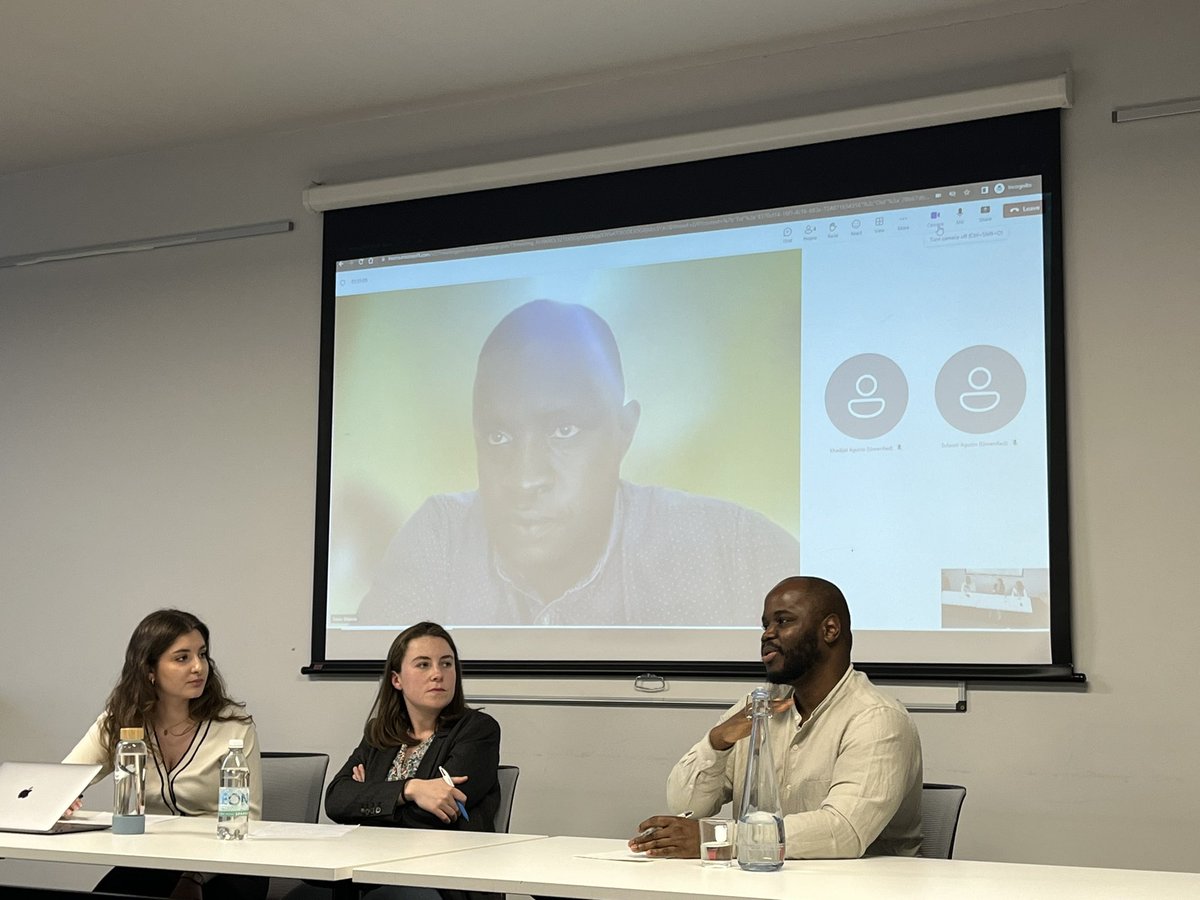 Really interesting and critical discussion. Impressive panel put together by our @KCLSecurity students on climate change in Africa and how severe impacts can be met and mitigated.
#KingsAfricaWeek